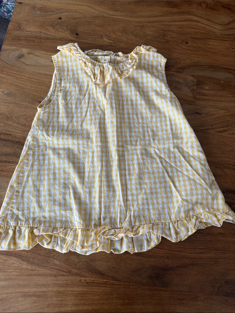 Rachel Riley Yellow Gingham Ruffle Set - Picture 4 of 6